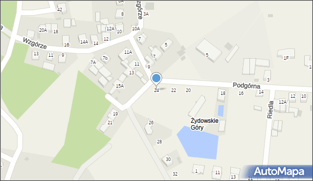 Sierakowo, Podgórna, 24, mapa Sierakowo