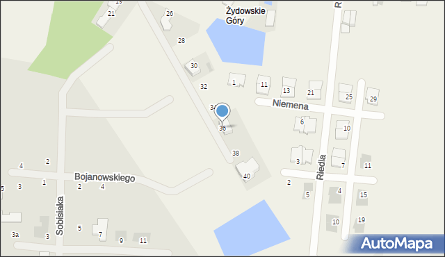 Sierakowo, Podgórna, 36, mapa Sierakowo