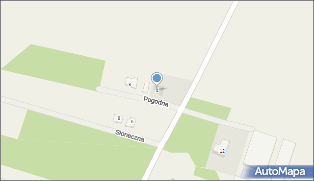 Sierniki, Pogodna, 4, mapa Sierniki