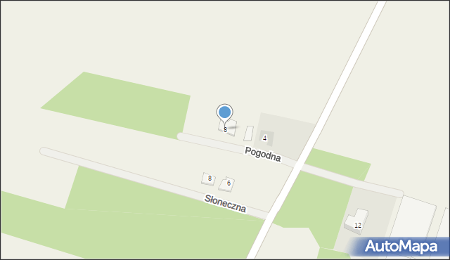 Sierniki, Pogodna, 8, mapa Sierniki