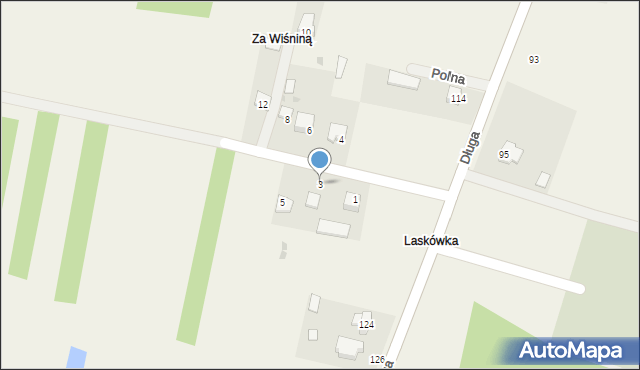 Sierosławice, Polna, 3, mapa Sierosławice