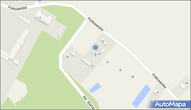 Sieroszowice, Polkowicka, 32, mapa Sieroszowice