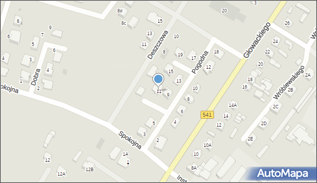 Sierpc, Pogodna, 11, mapa Sierpc