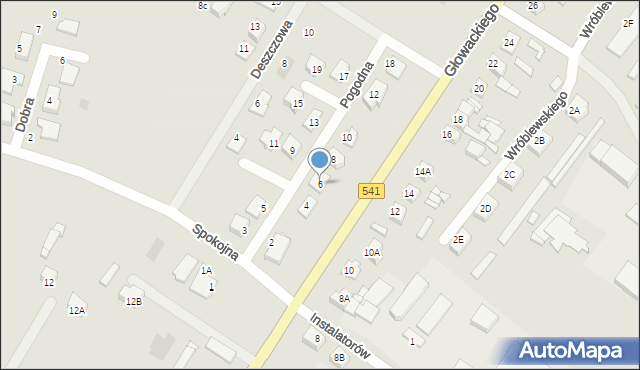 Sierpc, Pogodna, 6, mapa Sierpc