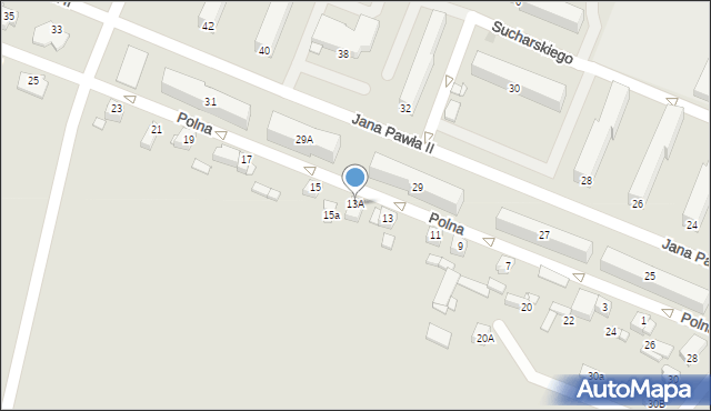 Sierpc, Polna, 13A, mapa Sierpc