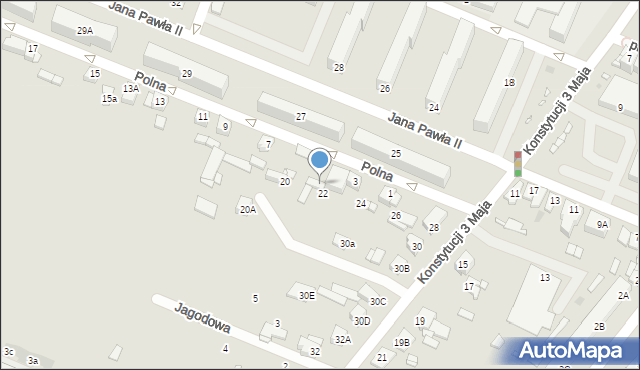 Sierpc, Polna, 5, mapa Sierpc
