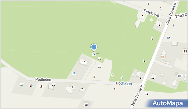 Sitki, Podleśna, 14, mapa Sitki