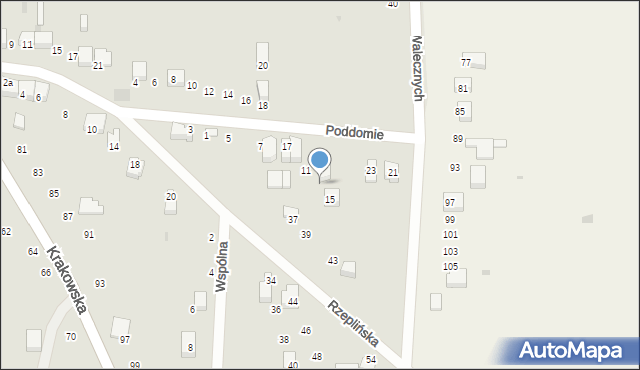 Skała, Poddomie, 13, mapa Skała