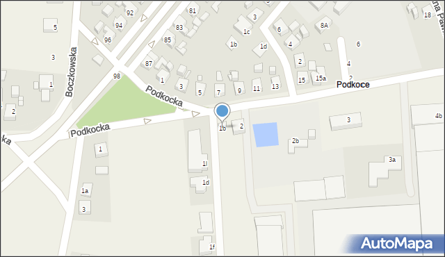 Skalmierzyce, Podkocka, 1b, mapa Skalmierzyce