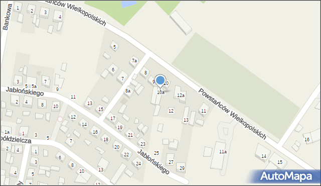 Skalmierzyce, Powstańców Wielkopolskich, 10a, mapa Skalmierzyce