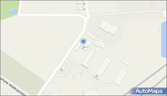 Skalmierzyce, Powstańców Wielkopolskich, 17, mapa Skalmierzyce