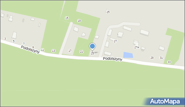 Skaryszew, Podolszyny, 23, mapa Skaryszew