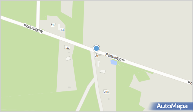 Skaryszew, Podolszyny, 28, mapa Skaryszew