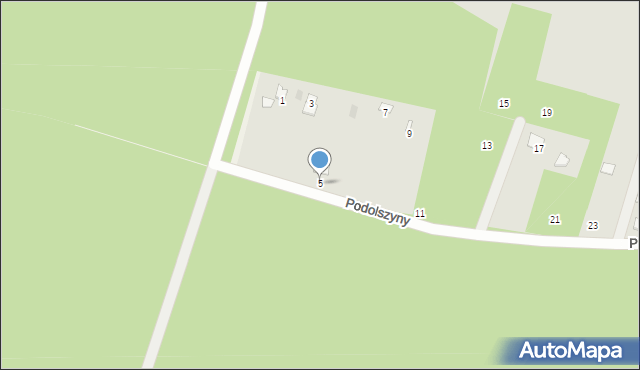 Skaryszew, Podolszyny, 5, mapa Skaryszew