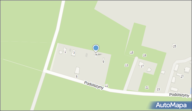 Skaryszew, Podolszyny, 7, mapa Skaryszew