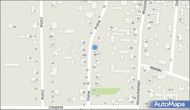 Skaryszew, Polna, 55, mapa Skaryszew