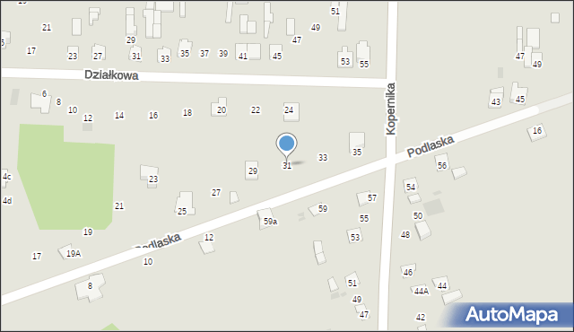 Skarżysko-Kamienna, Podlaska, 31, mapa Skarżysko-Kamienna