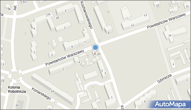Skarżysko-Kamienna, Powstańców Warszawy, 8, mapa Skarżysko-Kamienna