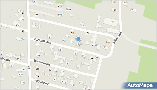 Skarżysko-Kamienna, Poziomkowa, 7a, mapa Skarżysko-Kamienna