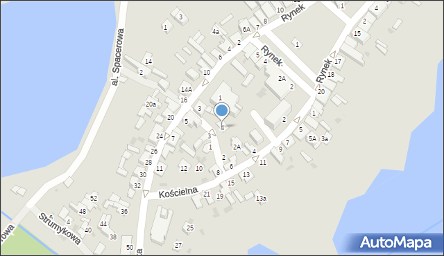 Skępe, Poprzeczna, 4, mapa Skępe