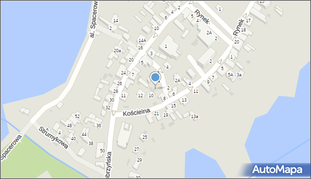 Skępe, Poprzeczna, 5a, mapa Skępe