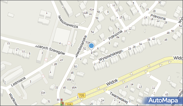 Skierniewice, Północna, 4, mapa Skierniewic