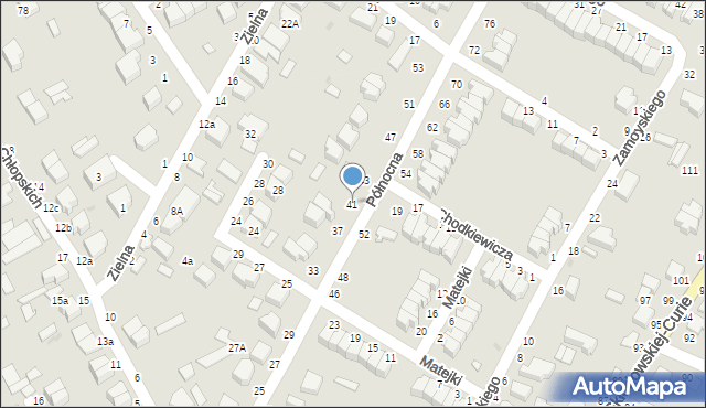 Skierniewice, Północna, 41, mapa Skierniewic