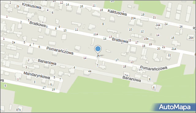 Skierniewice, Pomarańczowa, 15, mapa Skierniewic