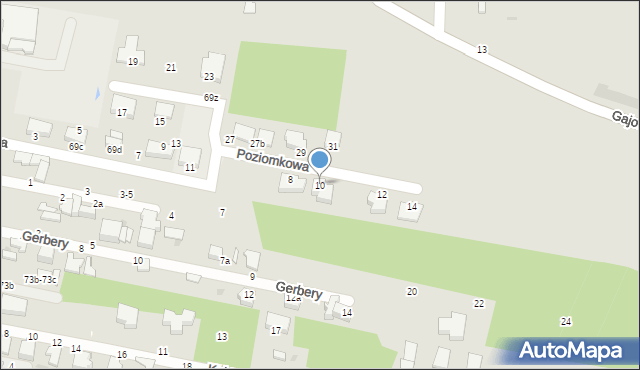 Skierniewice, Poziomkowa, 10, mapa Skierniewic