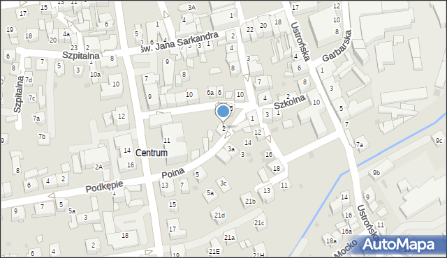 Skoczów, Polna, 2, mapa Skoczów