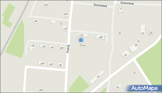 Skoki, Polna, 11c, mapa Skoki