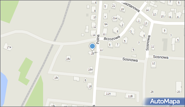Skoki, Polna, 16, mapa Skoki