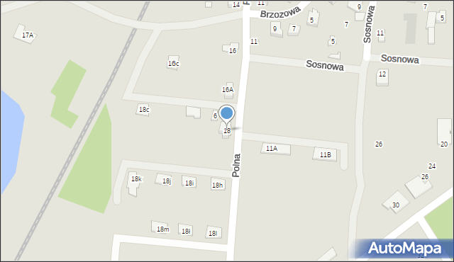 Skoki, Polna, 18, mapa Skoki