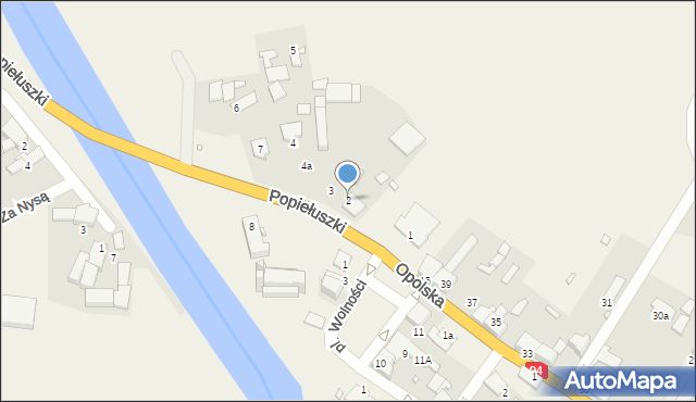 Skorogoszcz, Popiełuszki Jerzego, bł. ks., 2, mapa Skorogoszcz