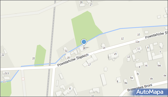 Skoroszyce, Powstańców Śląskich, 16, mapa Skoroszyce