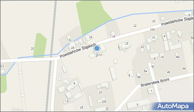 Skoroszyce, Powstańców Śląskich, 17, mapa Skoroszyce