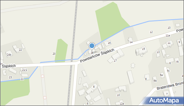 Skoroszyce, Powstańców Śląskich, 18, mapa Skoroszyce