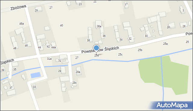 Skoroszyce, Powstańców Śląskich, 25d, mapa Skoroszyce