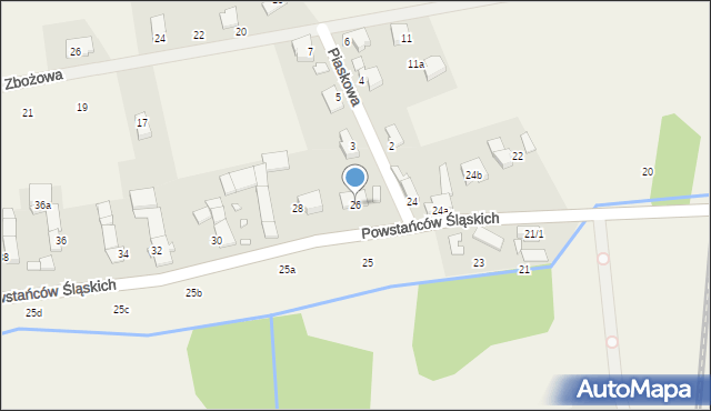 Skoroszyce, Powstańców Śląskich, 26, mapa Skoroszyce