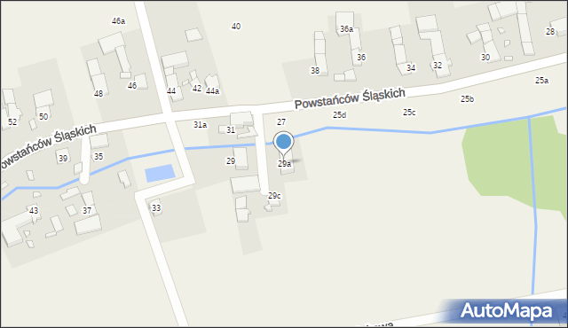 Skoroszyce, Powstańców Śląskich, 29a, mapa Skoroszyce