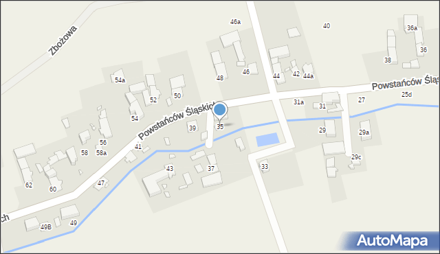 Skoroszyce, Powstańców Śląskich, 35, mapa Skoroszyce