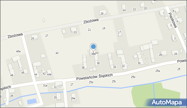 Skoroszyce, Powstańców Śląskich, 36a, mapa Skoroszyce