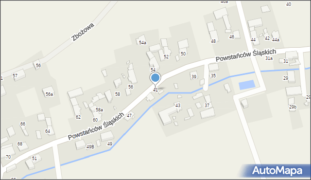 Skoroszyce, Powstańców Śląskich, 41, mapa Skoroszyce