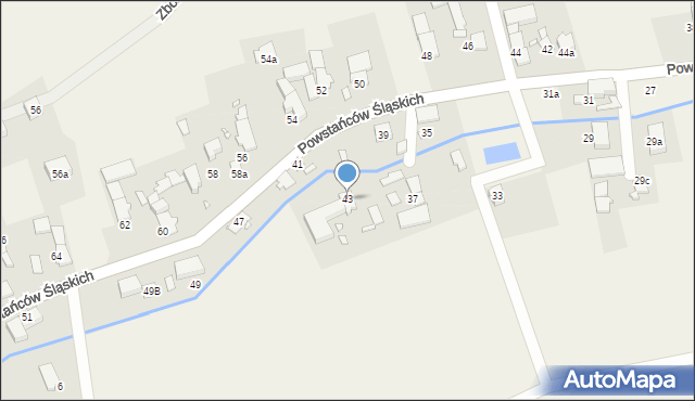 Skoroszyce, Powstańców Śląskich, 43, mapa Skoroszyce