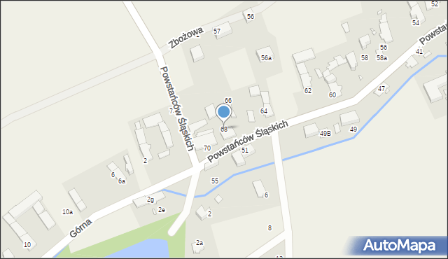 Skoroszyce, Powstańców Śląskich, 68, mapa Skoroszyce