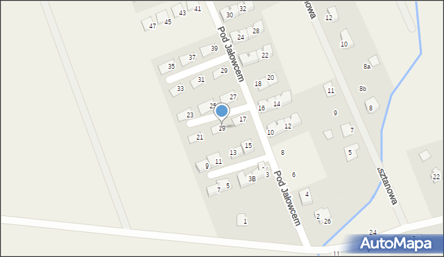 Skowarcz, Pod Jałowcem, 19, mapa Skowarcz