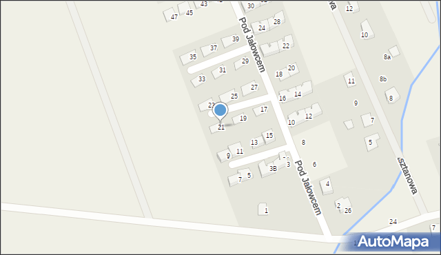 Skowarcz, Pod Jałowcem, 21, mapa Skowarcz