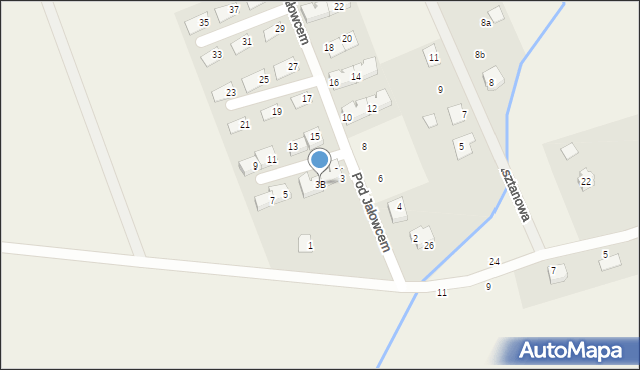 Skowarcz, Pod Jałowcem, 3B, mapa Skowarcz