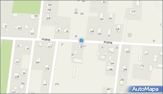 Skrzeszew, Polna, 33, mapa Skrzeszew