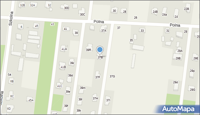 Skrzeszew, Polna, 37B, mapa Skrzeszew